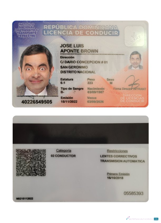 download Dominican Republic driving license